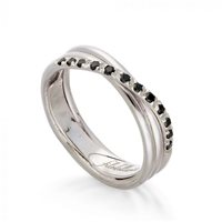 Anello Rubinia Donna Rock Collection Filo Della Vita in Argento Diamante AN8ABN-15 - AN8ABN-12